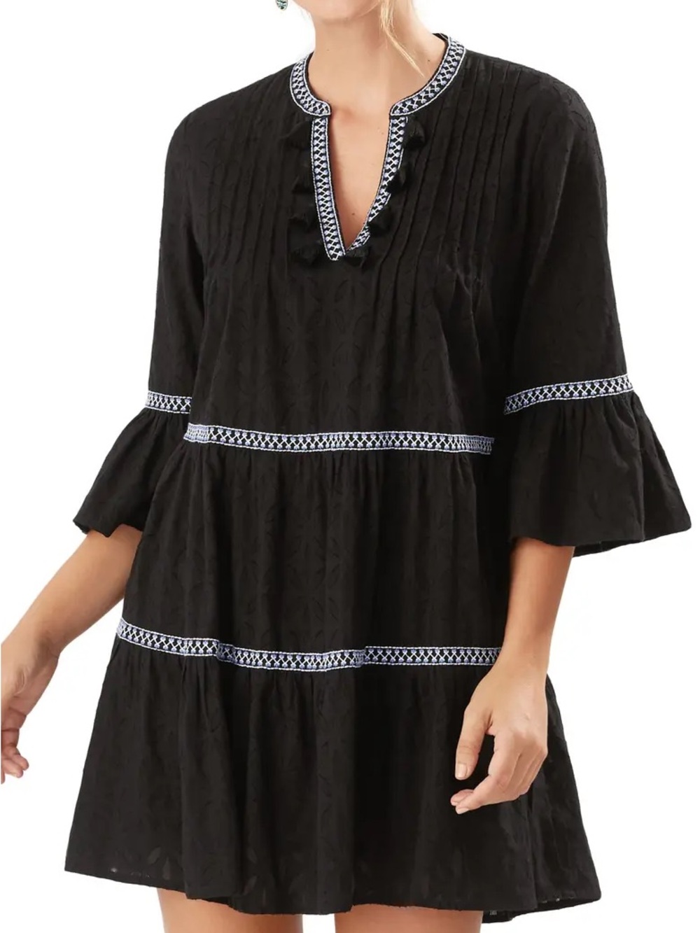 Tommy Bahama Black Tunic Dress Sz XL